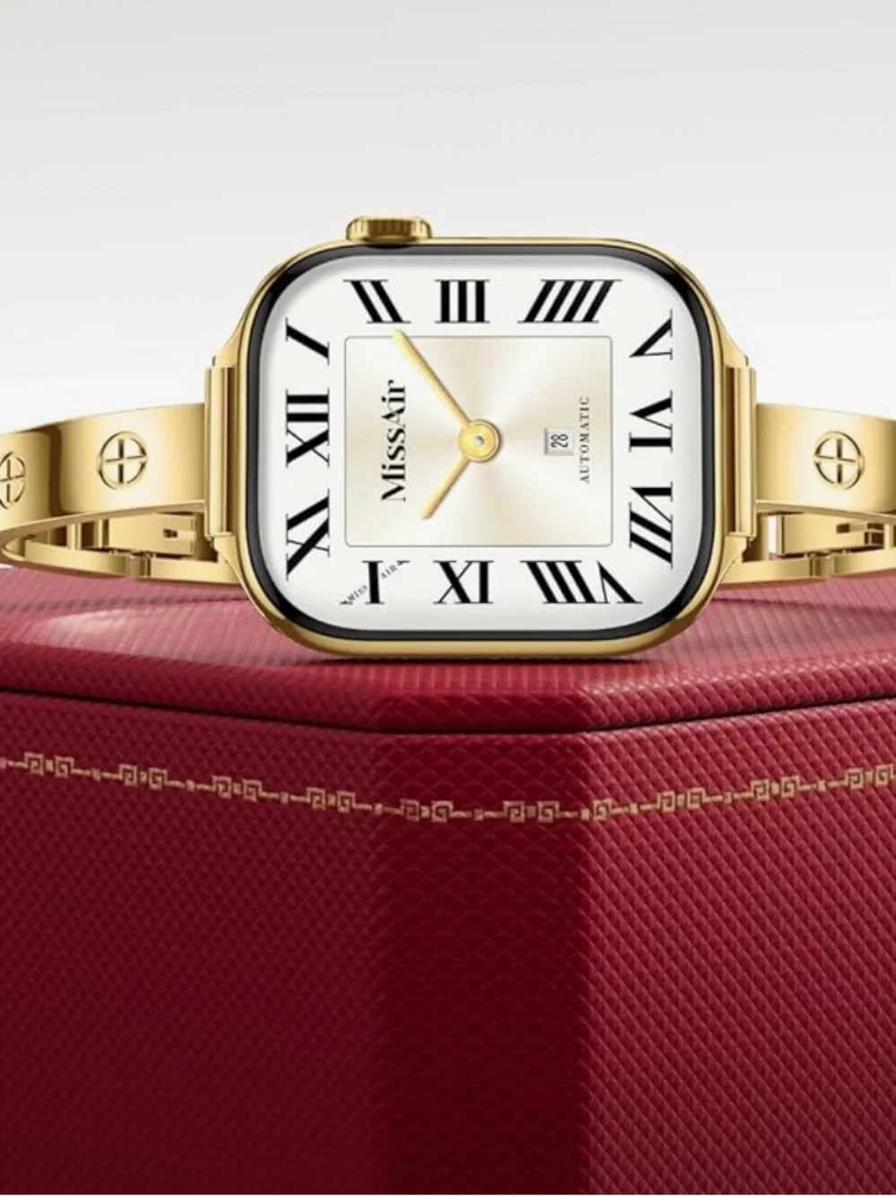Gold Stainless Steel Slim Smartwatch Band
